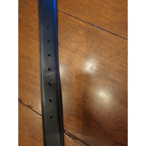 Original Penguin Reversible Leather Belt Black/Tan Medium Mens Pre-Loved - Picture 2 of 7
